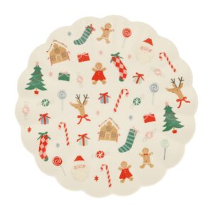 Scalloped Holiday Serving Plate